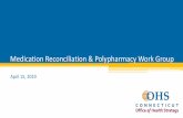 Medication Reconciliation & Polypharmacy Work Group€¦ · Errors in pre-admission medication histories are associated with older age and number of medications and lead to more discharge