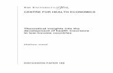 DP188 - Theoretical insights into the development of health … · 2019-12-20 · 4 Theoretical insights into the development of health insurance in low-income countries This paper