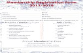 Membership Registration Form 2017-2018 · 2018-09-07 · Membership Registration Form 2017-2018 Name Address City/State/Zip Spouse’s Name Email Phone Birthday Unit or Organization