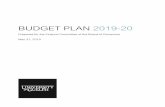 BUDGET PLAN 2019-20 - University of Guelph€¦ · BUDGET PLAN 2019-20 | Executive Summary | Shifting Provincial Government Landscape 5 information system, and a new human resources