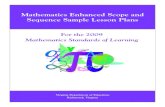 Mathematics Enhanced Scope and Sequence Sample ...Mathematics Enhanced Scope and Sequence Sample Lesson Plans Virginia Department of Education ii NOTICE The Virginia Department of