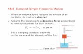 15-5 Damped Simple Harmonic Motioncourses.physics.ucsd.edu/2018/Winter/physics2c/lecture14.pdf16-1 Transverse Waves Types of Waves 1. Mechanical Waves: They are governed by Newton’s