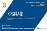 DIGNITY IN DEMENTIA · Information sharing can identify existing diagnoses. Consistent recording of diagnoses across health and care system is also essential. Consultation and liaison