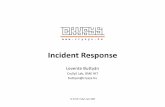 Incident Response - isses.etf.bg.ac.rsisses.etf.bg.ac.rs/wp-content/uploads/2019/12/Incident-Response.pdf · incidentresponse is reactive in nature, with pre-incident preparation