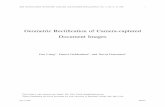 Geometric RectiÞcation of Camera-captured Document Images · Geometric RectiÞcation of Camera-captured Document Images Jian Liang!, Daniel DeMenthon , ... the literature, there