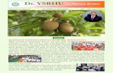 Dr. YSRHU e-News letter · Reviewed the work done during 2018-19 and finalized the technical programmes ... students having educational background of Home Science and MBN group from