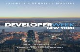EXHIBITOR SERVICES MANUAL - DeveloperWeek · cleaning, signs, ect (to Rossi Expositions) • Advanced Pricing Deadline for Exhibitor Extras (to Rossi Expositions NY Warehouse) June