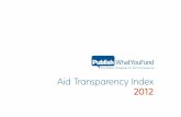 Aid Transparency Index 2012 - Publish What You Fund · 2012-10-08 · Section 5. Conclusions & Recommendations 93 Section 6: Annexes 101 Annex 1. Methodology, data collection, scoring