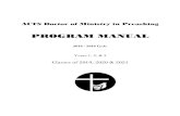 ACTS DMin in Preaching 2018-2019 Program Manual DMin in Preaching... · 2019-01-28 · completing the year’s work is prepared and submitted at the end of years 1 and 2. A final