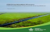 FTA Prioritization Process · CGIAR Research Program on Forests, Trees & Agroforestry (FTA) FTA PRIORITIZATION PROCESS 2. FTA Prioritization Framework and Guidelines 1 November 2017