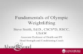 Fundamentals of Olympic Weightliftingaahperd.confex.com/aahperd/2015/webprogram/Handout/Paper2069… · Phases of the Snatch/Clean pull in Weightlifting 1st Pull Transition Shift