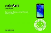 Samsung Galaxy Amp Prime 3 User Guide - Cricket Wireless · by Samsung. Samsung accessories are designed for your device to maximize battery life. Using other accessories may void