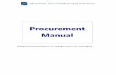 Procurement Manual - Regional Anti-Corruption Initiativerai-see.org/wp-content/uploads/2015/04/Procurement... · 2019-05-26 · The basic means of awarding contracts is competitive