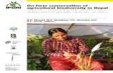 On-farm conservation of agricultural biodiversity in …...On-farm evaluation of traits influencing outcrossing among rice (Oryza sativa L.) landraces of Central Terai, Kachorwa, Bara,