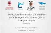 Multicultural Presentation of Chest Pain to the Emergency ... · in-hospital & ED representation. Triage. Medication prescribed, diagnostic and imaging investigation utilisation and
