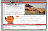 Cut Protect 3Extraneous factors and multiple hazards may alter the performance of protective gloves. Apollo Miracle Grip™ Cut Protect 3 Touch Screen Gloves have ANSI 2011 Cut Level