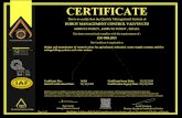 CERTIFICATE - Dorot Control Valves · This certificate’s validity is subject to the organization maintaining their system in accordance with SII-QCD requirements for system certification.
