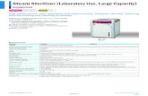 Steam Sterilizer (Laboratory Use, Large Capacity)...Steam Sterilizer (Laboratory Use, Large Capacity) SQ500/510 Specifications SQ500/510 Model SQ500 SQ510 System Automatic high-pressure