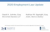 2020 Employment Law Update - San Luis Obispo Chamber of ...€¦ · Employment Policies/NLRB ... Ag employer can provide private, enclosed, shaded space (air-conditioned truck cab)