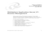 WebSphere Application Server V7: Session Management · 2009-10-16 · 8 WebSphere Application Server V7: Session Management Cookie settings To configure session management using cookies,
