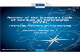 Review of the European Code of Conduct on Partnership ... · Review of the European Code of Conduct on Partnership (ECCP) ESF – TECHNICAL DOSSIER NO. 7 For any use or reproduction