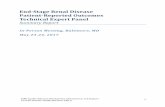 End-Stage Renal Disease Patient-Reported Outcomes Technical … · 2018-02-08 · End-Stage Renal Disease Patient-Reported Outcomes Technical Expert Panel Summary Report In-Person