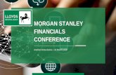 MORGAN STANLEY FINANCIALS CONFERENCE · Retail relationship Wealth Retail tactical Transformed funding profile Customer deposits1, £bn Wholesale funding less than 1 year, £bn Hedged