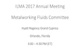 ILMA 2017 Annual Meeting Metalworking Fluids Committee · Chlorinated Paraffin Update For ILMA Metalworking Fluids Committee Meeting October 16, 2017. ... Chlorinated Paraffins Industry