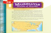 Worlds of Wonder - Miss LaBrie's Websitemisslabriehamptonhawks.weebly.com/uploads/2/4/3/9/... · Museums a World of Wonder grade 4 Revise / Finish Sue Carlson 609 971 6828 28 Lesson