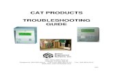 CAT PRODUCTS TROUBLESHOOTING GUIDE · cat troubleshooting guide section 2, page 3 . unit holds phone line busy 1.- harness from terminal barrier strip to the main pcb: turn unit off.