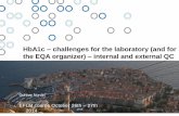 HbA1c challenges for the laboratory (and for the EQA organizer) … · 2017-02-09 · 37 Yearly mean bias per method group in External QC -5,0-4,0-3,0-2,0-1,0 0,0 1,0 2,0 3,0 4,0