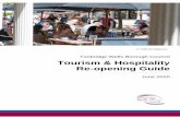 Tourism & Hospitality Re-opening Guide€¦ · Tourism & Hospitality Re-opening Guide Date of publication – June 2020 Revision: 2 • Door staff - controlling entry into a licensed