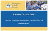 Summer School 2017 · Program Profile: Course Offerings Elementary School •Enrichment: Global Village Summit, Math Academy, Summer Laureate, Spanish ... 2015 2016 2017 Enrichment
