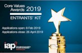 IAP2 Australasia 2019 Core Values Awards ... Core Values Showcase Booklet published by IAP2 International