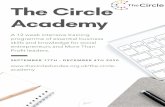 The Circle Academy Prospectus · and+entrepreneurs +7e+believe that+equipping+individuals+with the+tools+and+knowledge+to overcome+challenges+ranging+from burnout+to+building+a+viable