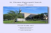 St. Thomas Episcopal Church of Flagler County · 3 A Welcome and Introduction from St. Thomas St. Thomas Episcopal Church is an inclusive and diverse congregation located in the growing
