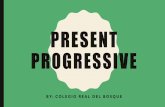 Present Progressive CRB - WordPress.com · PRESENT PROGRESSIVE CAN BE USED TO TALK ABOUT ACTIONS HAPPENING AT THE MOMENT OF SPEAKING. EXAMPLES •Miss Flor isteachingEnglishatColegioReal
