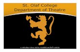 St. Olaf College Department of Theatre · Stage Lighting (Hot Surfaces, Overhead Hazards, Hang/Focus SAFETY PRECAUTIONS... *Theatre Safety Video* *TH-240 & TH-250 *Work-study Light