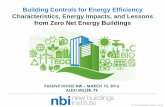 Building Controls for Energy Efficiency Characteristics ... · Bullitt Foundation Cascadia Center for Sustainable Design and Construction WA 50k - 100k sf Office X Cornell NYC Tech