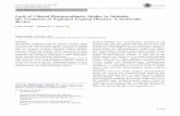 Lack of Clinical Pharmacokinetic Studies to Optimize the ... · Lack of Clinical Pharmacokinetic Studies to Optimize ... modeling and simulation techniques in their application, which