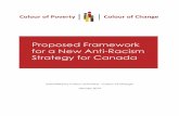 Proposed Framework for a New Anti-Racism Strategy for Canada · 2020-03-02 · contribute to the Canadian Government’s cross-country consultations on a new national Anti-Racism