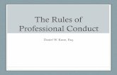 Rules of Professional Conduct - Duquesne University...• (1) Reasonably believe that the client has “diminished capacity” (See Comment 6) • (2) The lawyer must reasonably believe