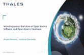 Workshop about the future of Open Source Software and Open ...ec.europa.eu/information_society/newsroom/image/... · OPEN Réf. : TRT-Fr/DT/KTD SW/AS/19,029 - 2019/11/13 Thales Research