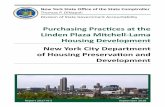 Thomas P. DiNapoli Division of State Government Accountability · Purchasing Practices at the Linden Plaza Mitchell-Lama Housing Development ... (apartments). Linden Plaza, a Mitchell-Lama