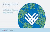 A Global Giving Movement - United Way of Central Maryland€¦ · GIVING TUESDAY On Tuesday. over the globe. people take moment out of their busy everyday schedules to Support by