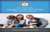 The Florida Bar FAMILY LAW SECTION · 2018-05-16 · 1 BOUNDS OF ADVOCACY Goals for Family Lawyers in Florida Preface The original Bounds of Advocacy was published by the American