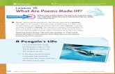 Introduction RL.3.5 such as . . . stanza; describe …...Theme: Poems That Tell a Story Lesson 15 ©Curriculum Associates, LLC Copying is not permitted. Lesson 15 What Are Poems Made