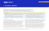 Policy Brief · 2020-07-01 · Policy Brief. June 2020 . Delivering income and employment support ... activities resume with physical distancing, or while facing shortage of employment