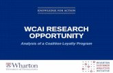 WCAI Research opportunity - wca.wharton.upenn.edu · Vouchers Marketing Campaigns ~370 different partner retailers Data includes • Geographic location • Category • Specific
