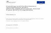 Funding and Performance- management Rules 2014 to 2020 … · 2020-04-29 · Funding and Performance- management Rules . 2014 to 2020 European Social Fund (ESF) Programme . Version